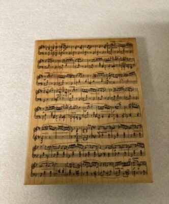 Stampendous - Sello de goma - Partitura musical - #R103 - Tamaño X-grande - Fecha 2004 Foto 1 de 2