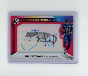 2019 Panini Elements DK Metcalf #RNS-DK Red Rookie Neon Signs Patch Auto RPA /25 - Picture 1 of 2
