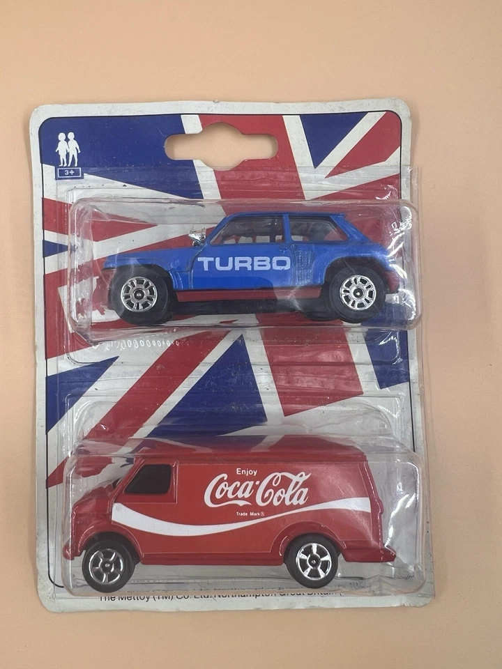 RARE New Vintage Corgi Renault 5 Turbo and Coca Cola delivery van Toy Car - Image 1 of 1
