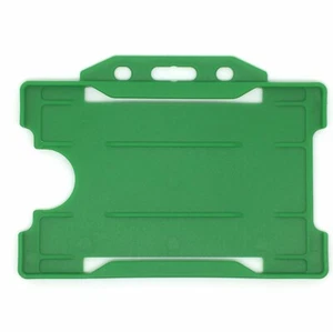 ALG ID Cards® Single Sided ID Card Holders - Green (Landscape) (Pack of 10)  - Picture 1 of 2