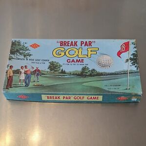 Vintage Golf Board Game, "Break Par" Golf Game, Warren Built-Rite Games