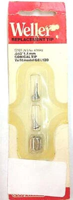 Weller G101 0.045" (1.1mm) Conical Tip for GEC120 Series Irons - Image 1 of 2