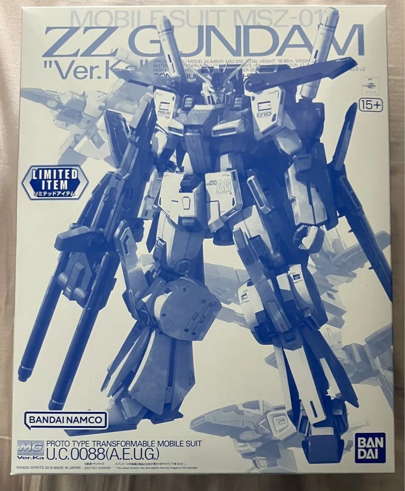 MG ZZ Gundam Ver.ka Proto Type Transformable Mobile Suit U.C.0088 A.E.U.G. - Image 1 of 1