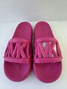 Michael Kors Women's Slide Sandals Size 10 Cerise Casual Summer - Picture 1 of 10