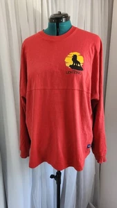 Walt Disney World Spirit Jersey Adult XL  Red The Lion King Simba Sun - Picture 1 of 6