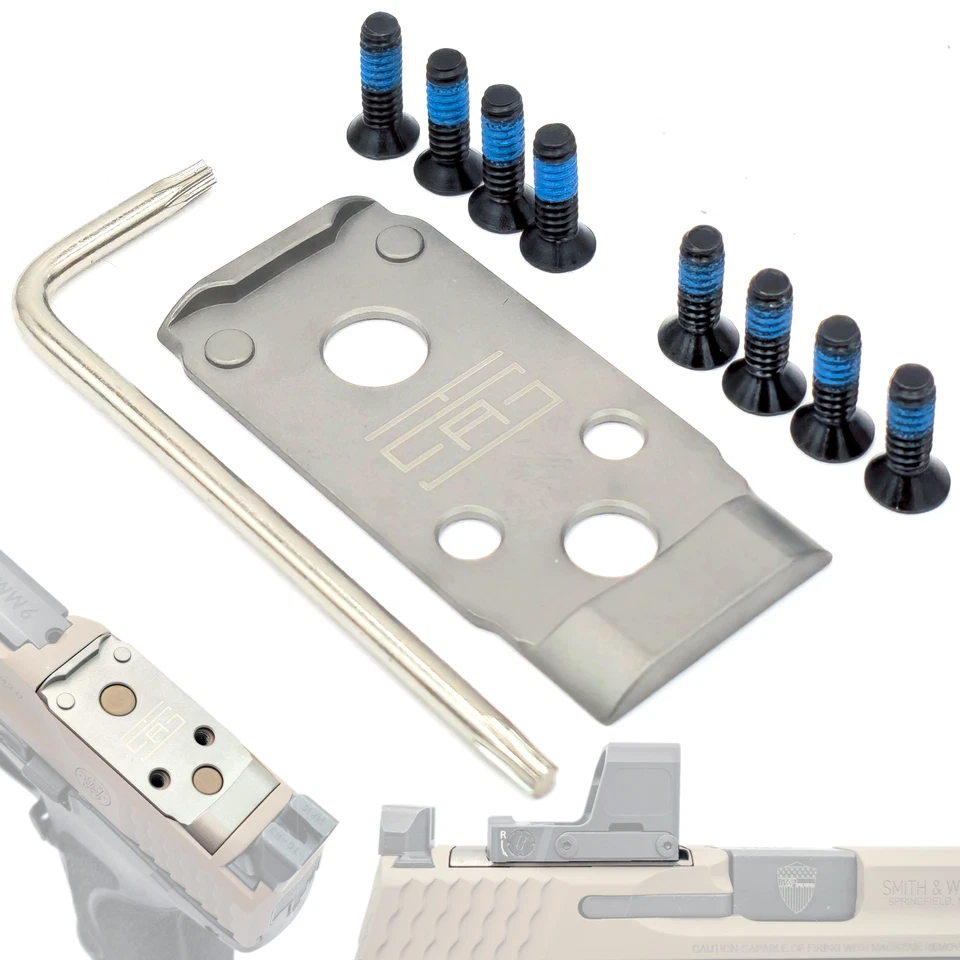 TSA® PRODUCT LINE Adapter Plate for S&W M&P M2.0 and RMSc Optic 407K 507K -Screws & Hex Key incl