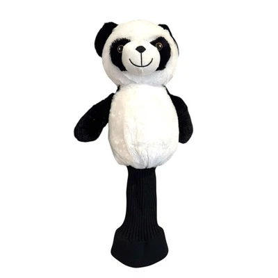 Creative Covers For Golf Panda Bear Head Cover Soft Stuff Creations Black White - Image 1 of 4