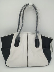 Women's Borsela By Hobo Peb Tote Handbag Bag Purse Leather With PVC Trim NWT - Picture 1 of 20