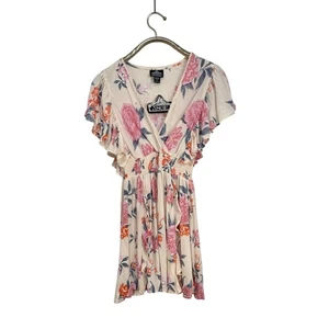¡NUEVO CON ETIQUETAS! Vestido Floral Angie Manga Acampanada Calada Boho Campesino Cabaña S - Imagen 1 de 4