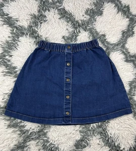 Hanna Andersson Kids Girls Blue Jean Skirt Stretch Size 12 - Picture 1 of 7