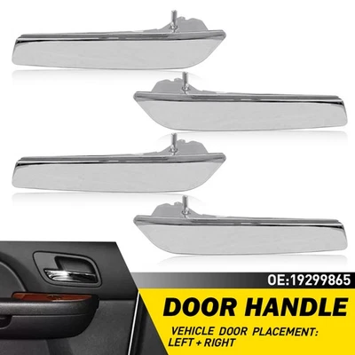 4X Manija de puerta interior delantera trasera izquierda derecha para GMC Yukon 2007-2014 plateada EXC Foto 1 de 4