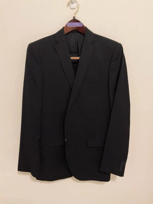 Blazer de lana para hombre $450 J Lindeberg Mick Distress. Negro. 40R US/50R UE Foto 1 de 4