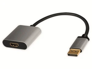 LOGILINK DisplayPort-Adapter CDA0108,DisplayPort/HDMI, Alu, 4k, 0,15m - Bild 1 von 1