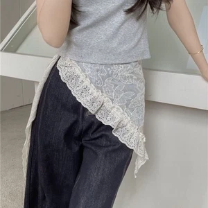Clothing Accessories Fart Curtain Lace Trim Apron Wrap Skirt Summer - Picture 1 of 11