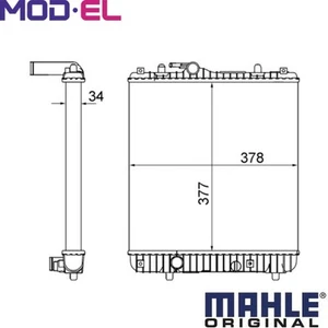 RADIATOR ENGINE COOLING CR 837 001S FOR OPEL AGILA Z 10 XEP 1.0L Z 10 XE 1.0L - Picture 1 of 16