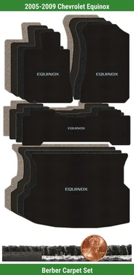 Conjunto de tapete berbere personalizado para Chevrolet Equinox 05-09 com logotipo (4 peças) #CH4 - Imagem 1 de 4