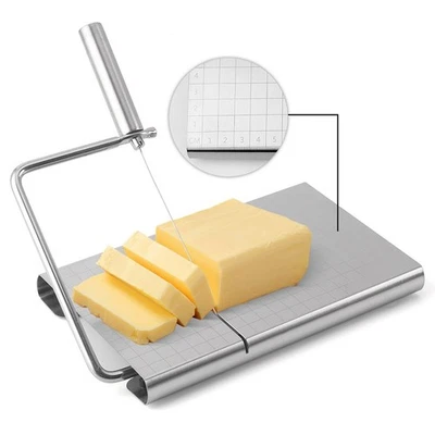 Stainless Steel For Cheese Cutter with Non Slip Pads for Smooth Slicing - Image 1 of 4