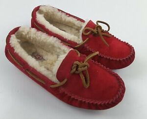 UGG Australia Women's Moccasins Dakota Sheepskin Soft Slip On Slippers 5612 Sz 6