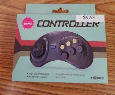 Sega Genesis Controller  (BRAND NEW) (NIB) 6 Button Control Pad Tomee - Image 1 of 4