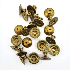 Italienische Schrankknöpfe Seil Schilf Hohlknöpfe 22 brünierte Bronze Hafele Amerika - Bild 1 von 12