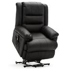 LOXLEY ELECTRIC RISE RECLINER ARMCHAIR BONDED LEATHER SOFA MOBILITY LIFT CHAIR