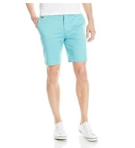 $98 NEW Lacoste Mens Sport Golf Blue Gabardine Classic-Fit Bermuda Shorts US 38 - Picture 1 of 7