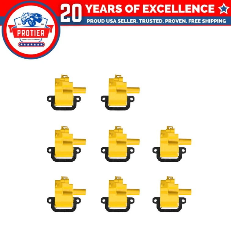 Juego de 8 bobinas de encendido compatibles con Cadillac Pontiac GMC GTO AVALANCHE 2500 Foto 1 de 1