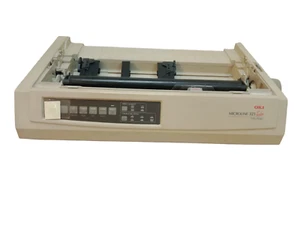 Oki Microline 321 Turbo 9-pin Dot Matrix Network Printer | Tested Working - Picture 1 of 7