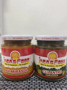 Inca's Food Paste, CULANTRO - AJI MIRASOL 7.5 Oz Jar - PACK X 2 - Picture 1 of 2