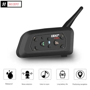 EJEAS V6 PRO Bluetooth Motorcycle Intercom Helmet Headset 1200m Interphone - UK