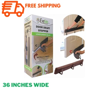 Evelots Door Draft Stopper/Noise Blocker - 2 in 1 -Strong Magnets for Metal Door - Picture 1 of 7