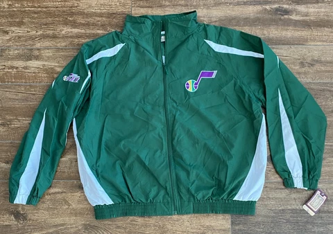 NEW ORLEANS UTAH JAZZ NBA HARDWOOD CLASSICS Full Zip JACKET Mens MAJESTIC 3XL Cover