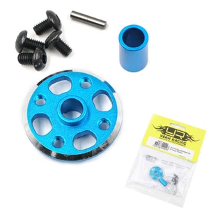 NEW Yeah Racing Aluminium Spur Gear Adaptor Set Tamiya TT02 Blue FREE US SHIP - Picture 1 of 3