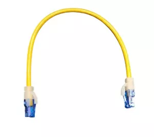 ALLEN TEL AT1501EV-YL, Cavo patch Cat 5e, 1 piede, giallo - Foto 1 di 3