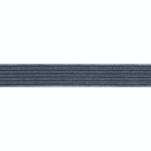 GREY 12mm Premium Braided Elastic, By the Metre - Picture 1 of 1