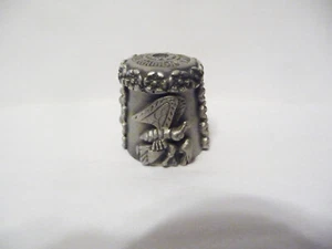 THIMBLE PEWTER NICHOLAS GISH & SIGNED LTD ED 81/10000 THUMBELINA #3 FAIRY TALE - Picture 1 of 7