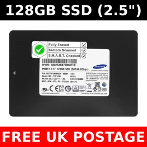 128GB SSD - 2.5" SATA III Solid State Drive for Laptop, PC, Desktop Lot - Photo 1/5