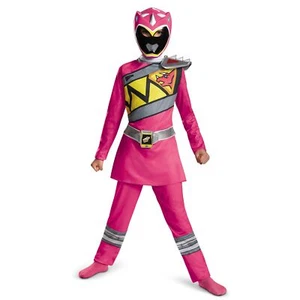 Pink Power Rangers Costume for Kids, Official Licensed Pink Ranger Dino Charg... - Picture 1 of 7