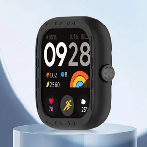 Silicone Protective Cover Case Shockproof Cover Shell for Redmi Watch4 (Black) - Photo 1 sur 10