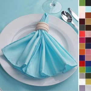 17" Polyester NAPKINS Wedding Party Kitchen Catering Table Top Decorations - Picture 1 of 284