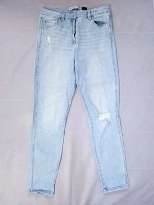 Next Jeans Size 14 Tall Crop Skinny High Waist with Stretch - Image 1 of 4