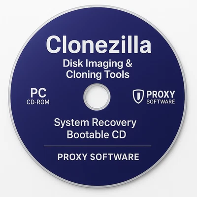 Clonezilla Bootable USB/CD – Disk Imaging Cloning - System & Data Recovery Tools - Image 1 of 2