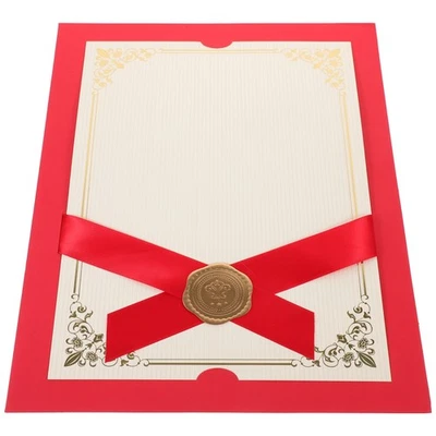  Stempelmuster, Zertifikatshülle, Papier, Dokumentenhülle, Zertifikatshalter, - Bild 1 von 4