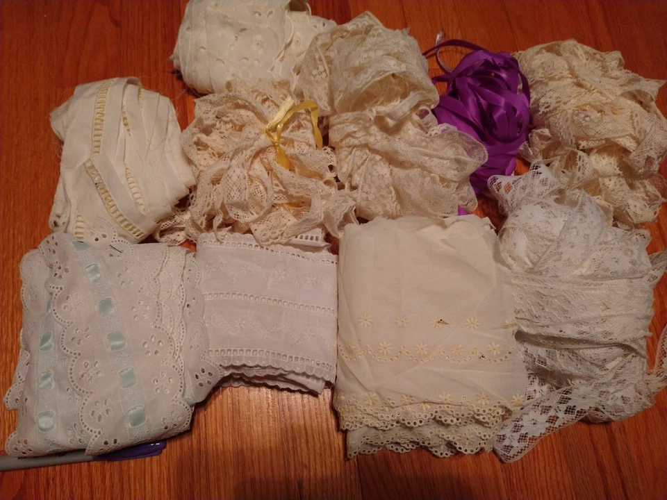 Hermoso Encaje Guipur Estilo Francés Vintage 10 Disponibles #4 Foto 1 de 1