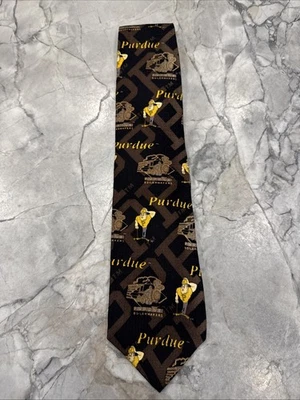 异想天开普渡大学 Boilermakers 100% 真丝男式领带 Purdue Pete — 第 1/4 张图片