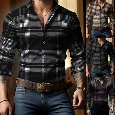 Holiday Wear Check Print Shirt Brand New Condition Casual Style Everyday Wear - Image 1 of 4