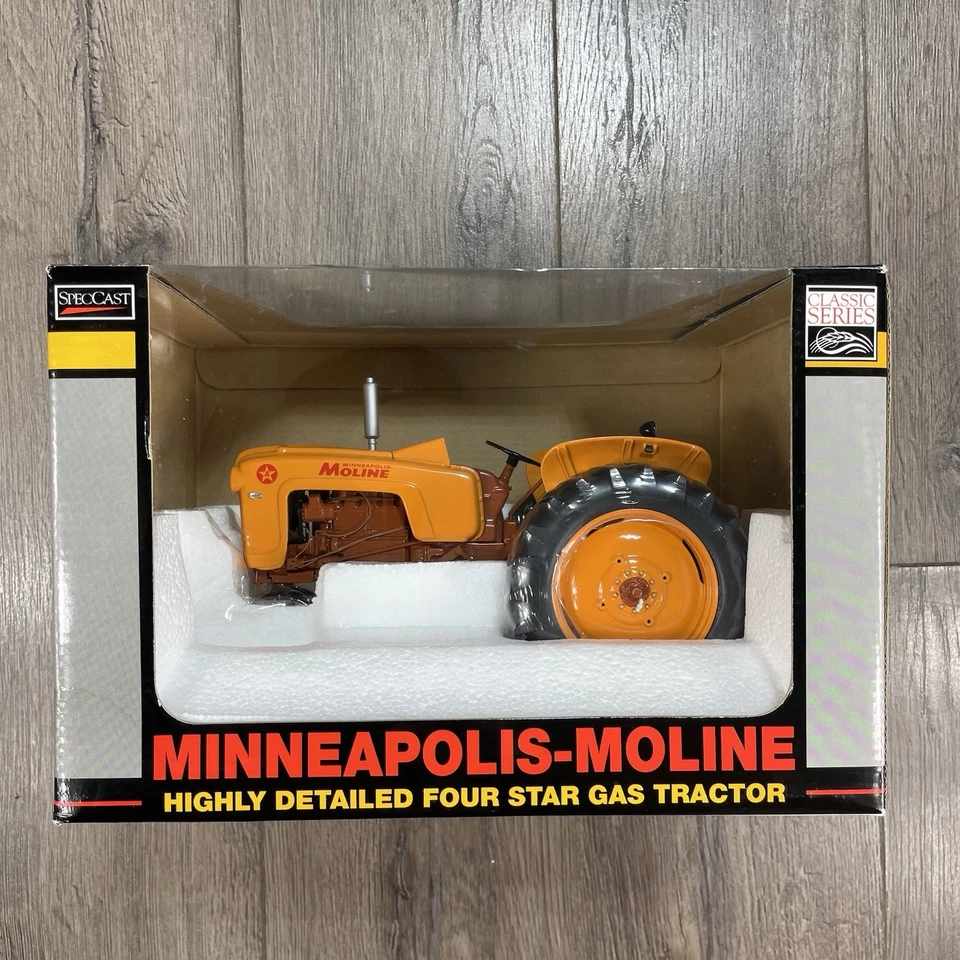 Trator a gás SpecCast Minneapolis Moline altamente detalhado quatro estrelas fundido em escala 1/16 - Imagem 1 de 4
