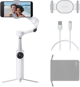 Insta360 Flow 2 3-Axis AI-Powered Smartphone Gimbal, Summit White - Photo 1 sur 2