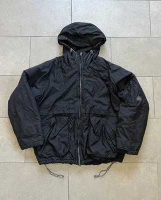 Vintage Y2K Nike ACG Brand Logo Outer Layer 3 Black Cargo Utility Jacket Mens XL - Image 1 of 4
