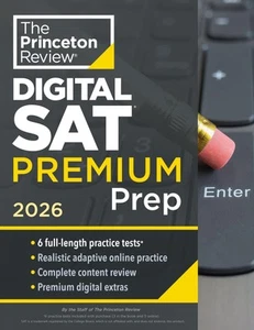 Princeton Review Digital SAT Premium Prep, 2026: 6 Full-Length Practice Tests... - Picture 1 of 1